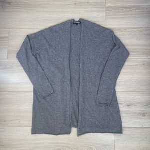 State Cashmere Gray Cárdigan Sweater Size Large 100% Cashmere